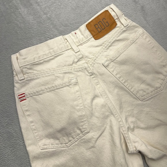 BDG High Rise Baggy Cream Denim Jeans Women's Size 26 - Picture 9 of 10